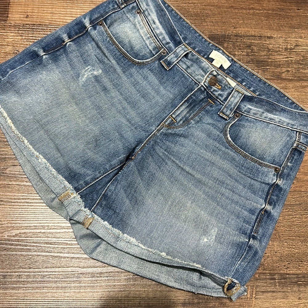 J.Crew blue jean shorts - Picture 3 of 7